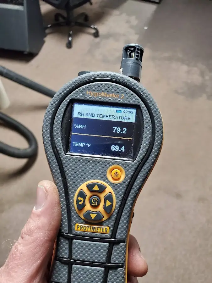 Moisture meter humidity assessment for Fire & Smoke Damage Restoration in New Albany